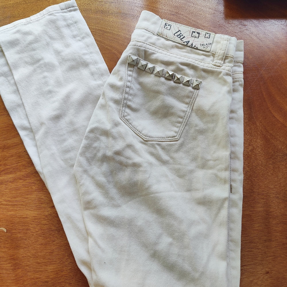 Blank NYC White Studded Women's Jeans 25 Waist